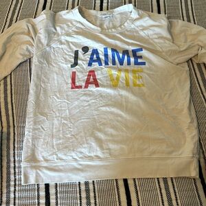 Clare V x Anthropologie sweatshirt